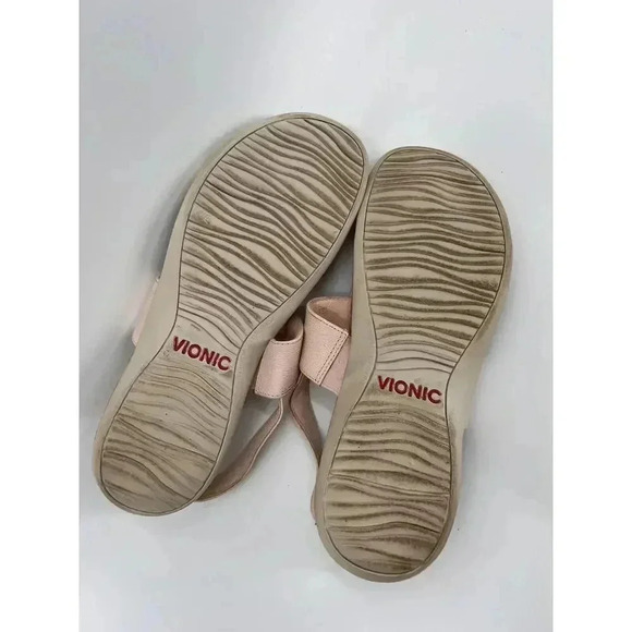 Vionic Womens Tala Sandals Slingback Thong T Strap Pale Blush Size 11 EUC - Picture 9 of 11